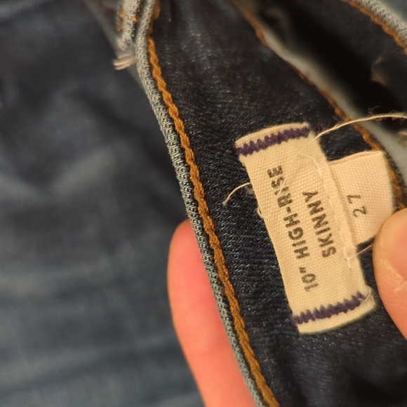 Madewell 10" High-Rise Skinny Jeans in Danny Wash TENCEL (Sz Petite 27) - Picture 8 of 10